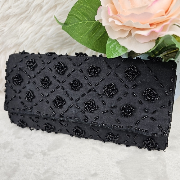 Vintage Hand Beaded Clutch - Picture 1 of 16